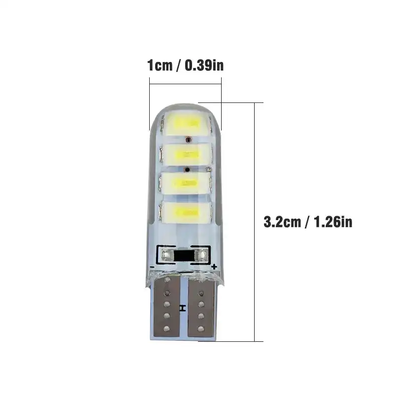 لامپ چراغ خودرو اچ اف دی مدل 8 SMD بسته دو عددی
