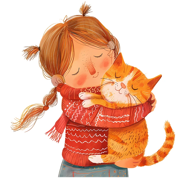 استیکر پارچه و لباس پاد آفرین مدل دخترانه طرح گربه کد S2450