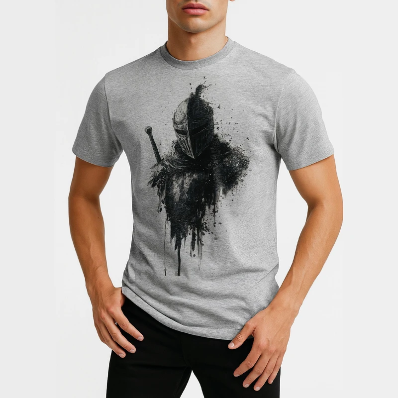 تی شرت آستین کوتاه مردانه مدل جنگ جو کد V221