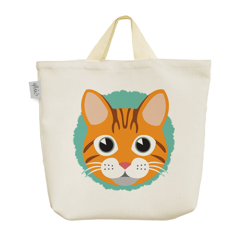 ساک خرید خندالو طرح گربه کد 441