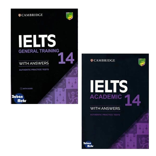 کتاب Cambridge IELTS 14 Academic_General اثر جمعی از نویسندگان انتشارات زبان مهر 2 جلدی