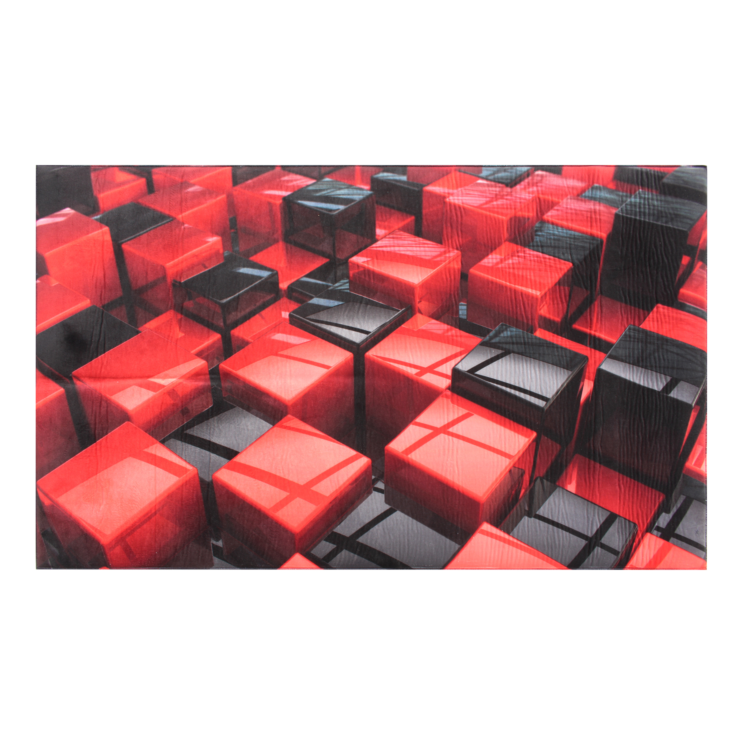 فرش ماشینی جانگل طرح مکعب کد 3025