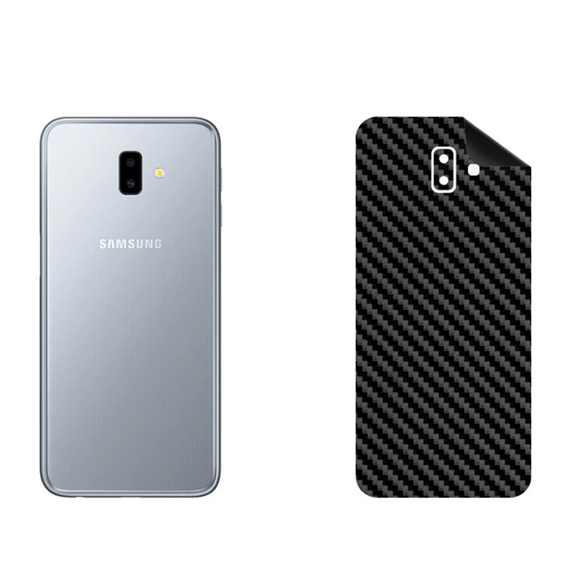 برچسب پوششی بستور مدل BT-Fiber طرح فیبر کربن مناسب برای گوشی موبایل سامسونگ Galaxy J6 Plus