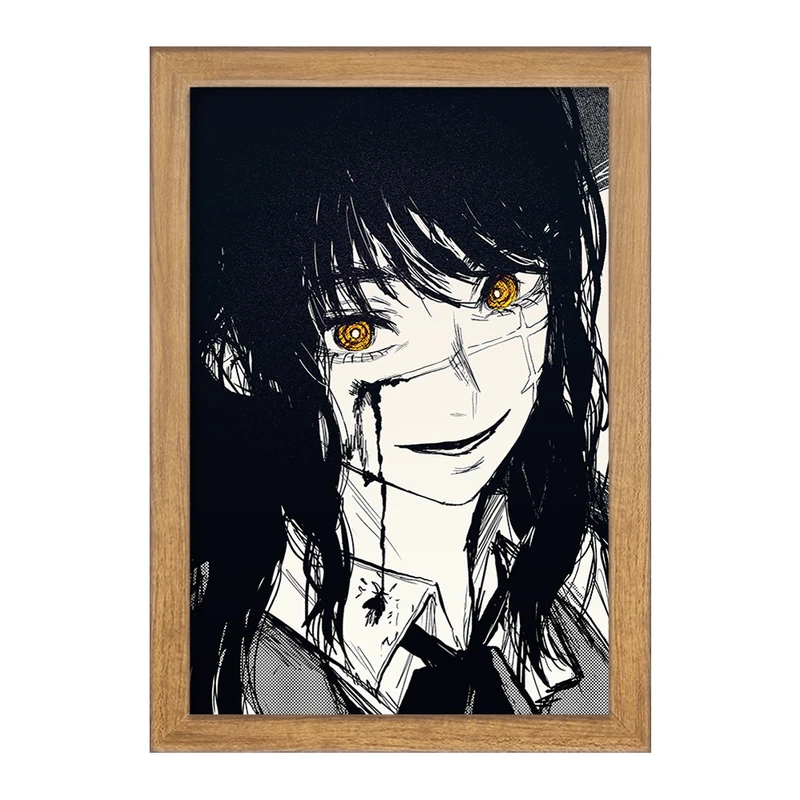 تابلو خندالو مدل میتاکا انیمه مرد اره ای Chainsaw Man  کد 23212