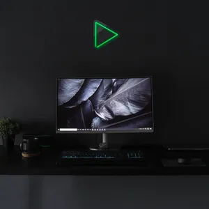 چراغ دیواری نئون دیزاین طرح Play_GR
