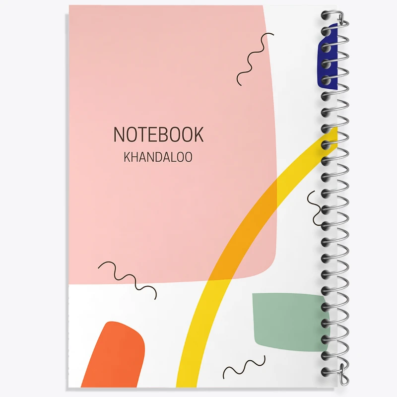 دفتر شطرنجی 50 برگ خندالو مدل انتزاعی کد N152