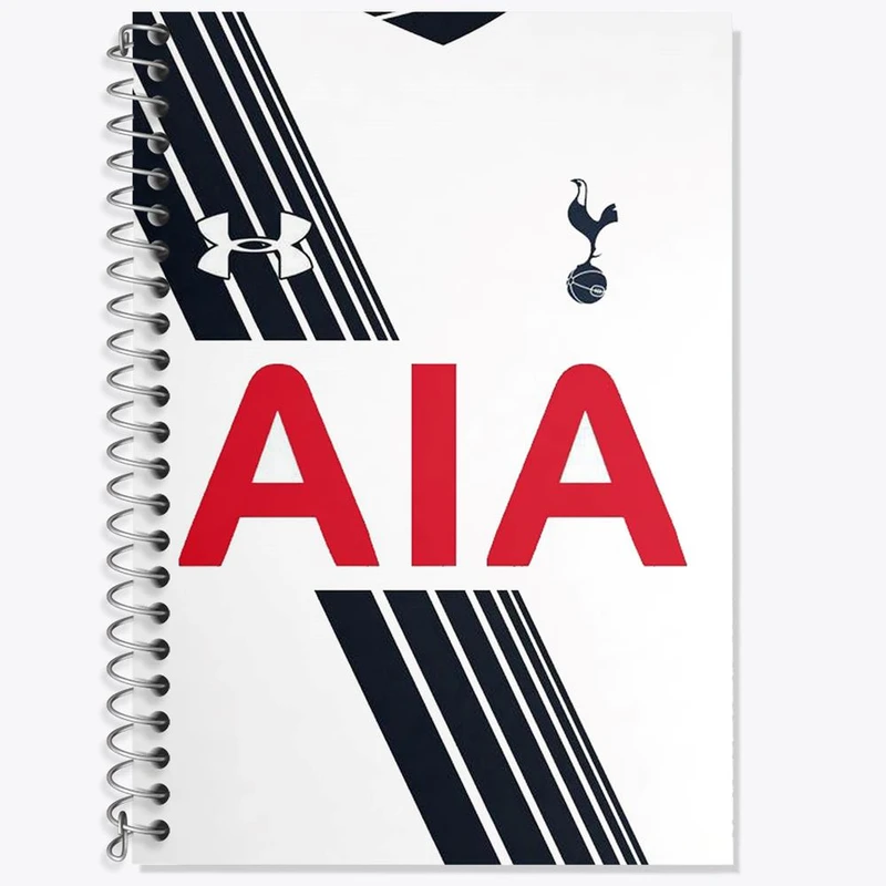 دفتر زبان 50 برگ خندالو مدل دو خط طرح باشگاه تاتنهام Tottenham کد 2099