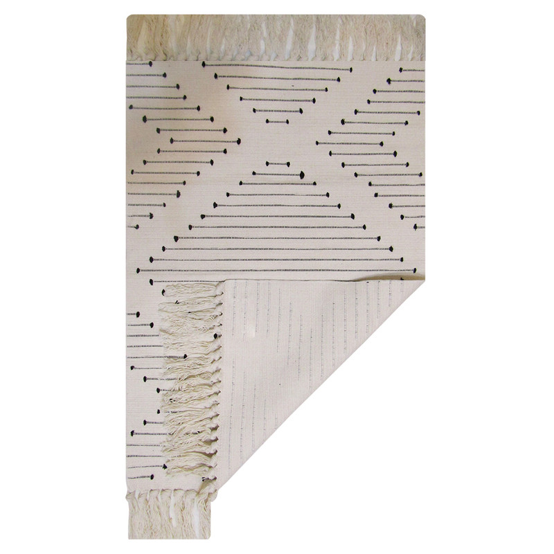 گلیم ماشینی هوم اند لایف مدل ماردین طرح خطوط کد 490003