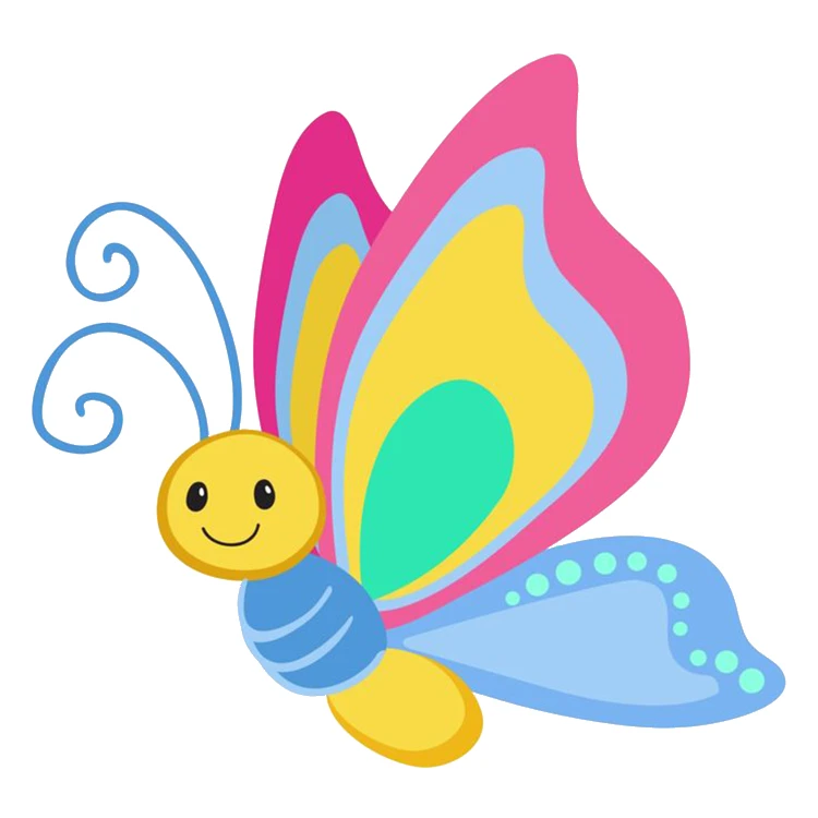 استیکر پارچه و لباس پاد آفرین مدل پروانه کد DKST242