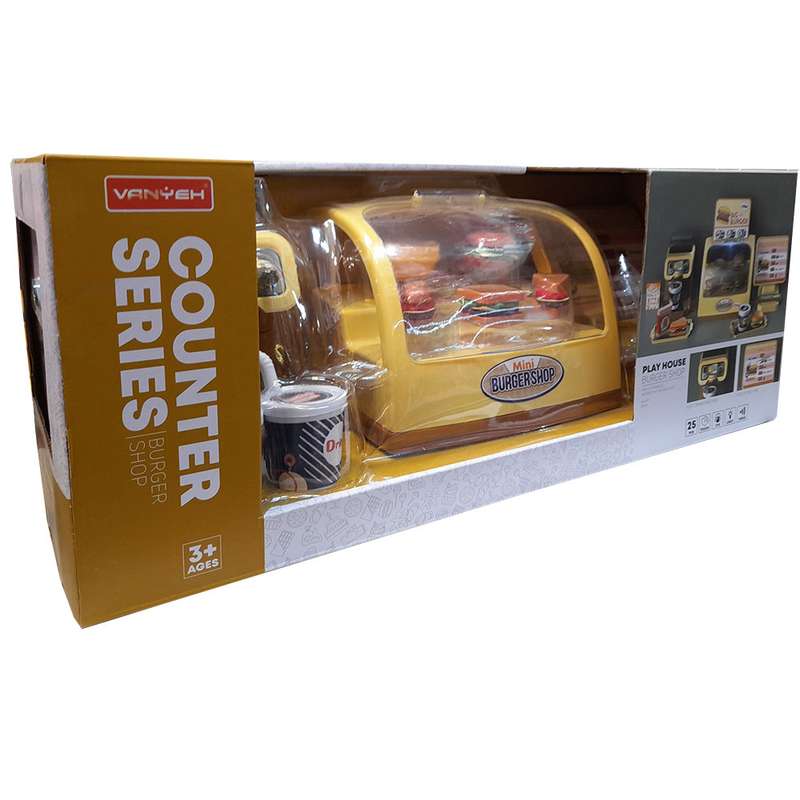 اسباب بازی صندوق فروشگاهی وانیه مدل فروشگاه همبرگر
