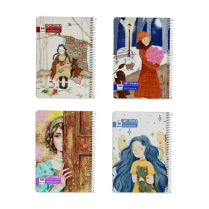 دفتر مشق 50 برگ اسپادانا مدل مینیمال کد 5235789 مجموعه 4 عددی