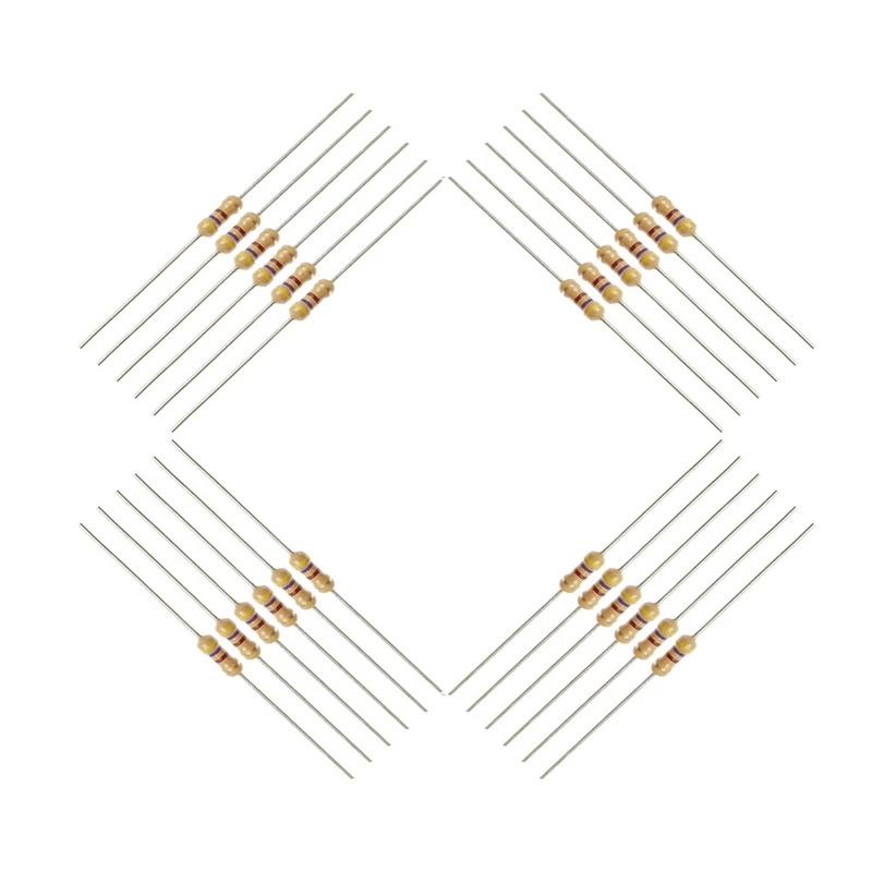 مقاومت 470اهم 1/4وات کد 470R1/4w بسته 24 عددی