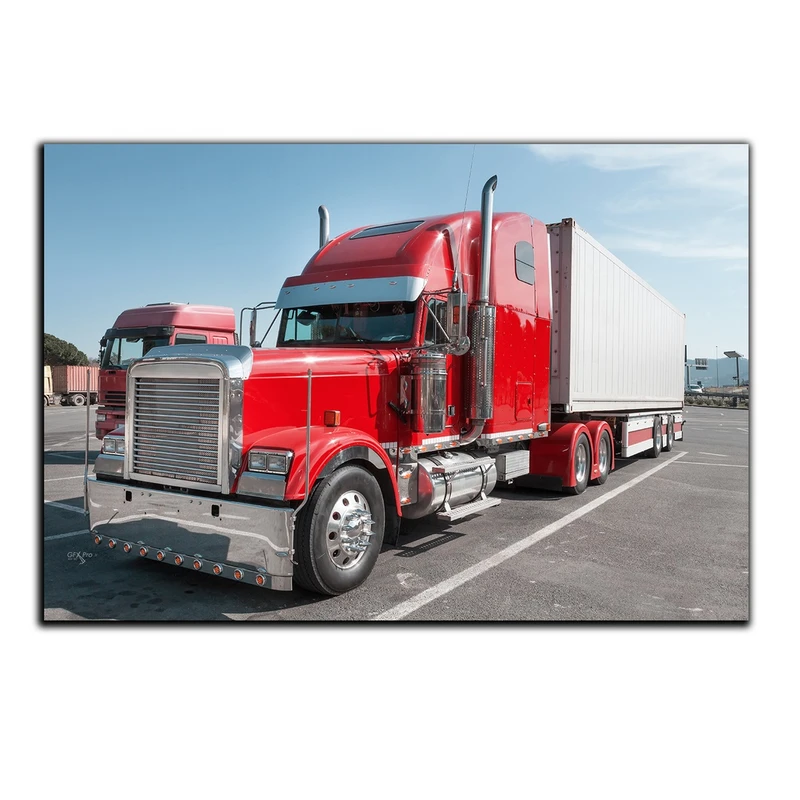 تابلو شاسی بکلیت طرح ماشین سنگین تریلی مدل SH-S1583