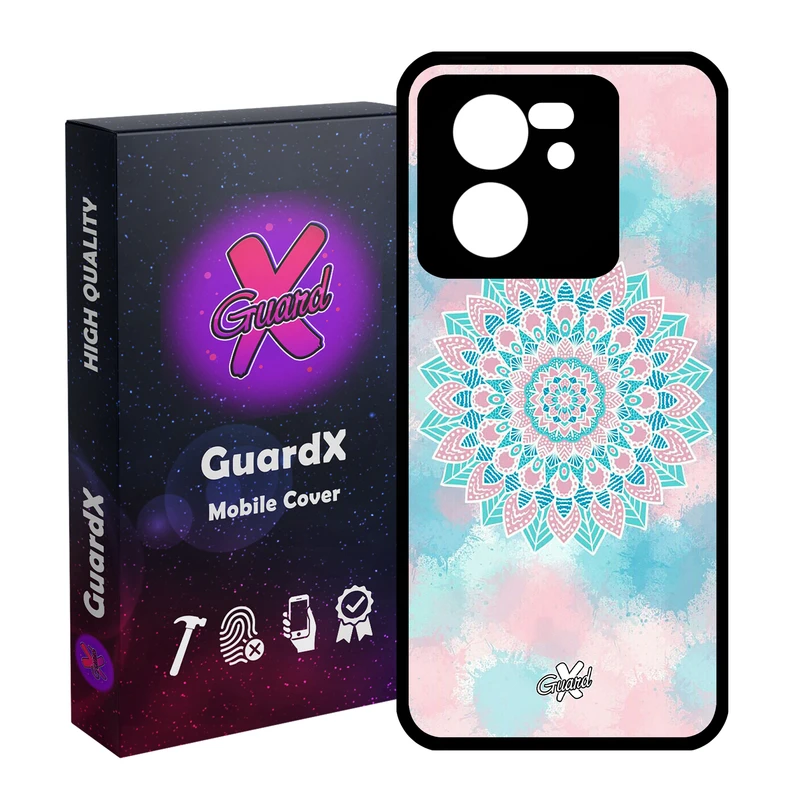 کاور گارد ایکس طرح ماندالا مدل Glass10065 مناسب برای گوشی موبایل شیائومی 13T/13T Pro/Redmi K60 Ultra
