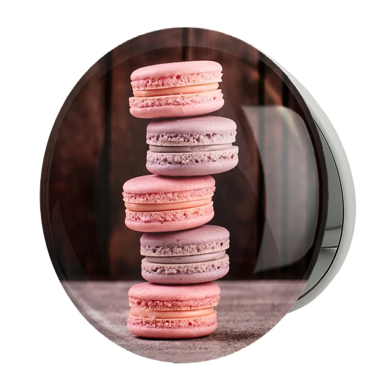 آینه جیبی خندالو طرح شیرینی جات مدل تاشو کد 31154