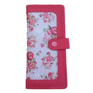 کیف پول زنانه طرح گل ریز