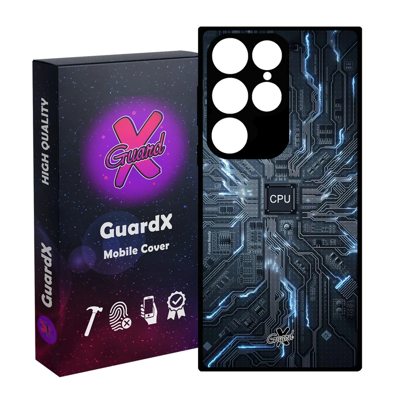 کاور گارد ایکس طرح CPU مدل Glass10504 مناسب برای گوشی موبایل سامسونگ Galaxy S24 Ultra