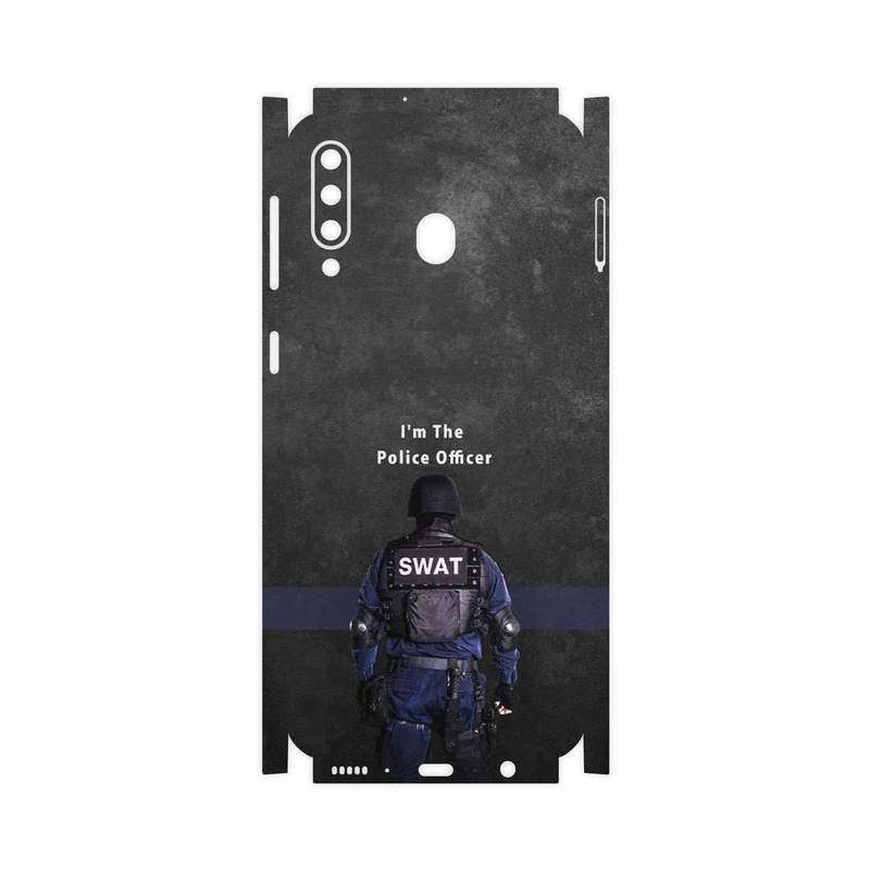برچسب پوششی ماهوت مدل Police Officer-FullSkin مناسب برای گوشی موبایل سامسونگ Galaxy M30