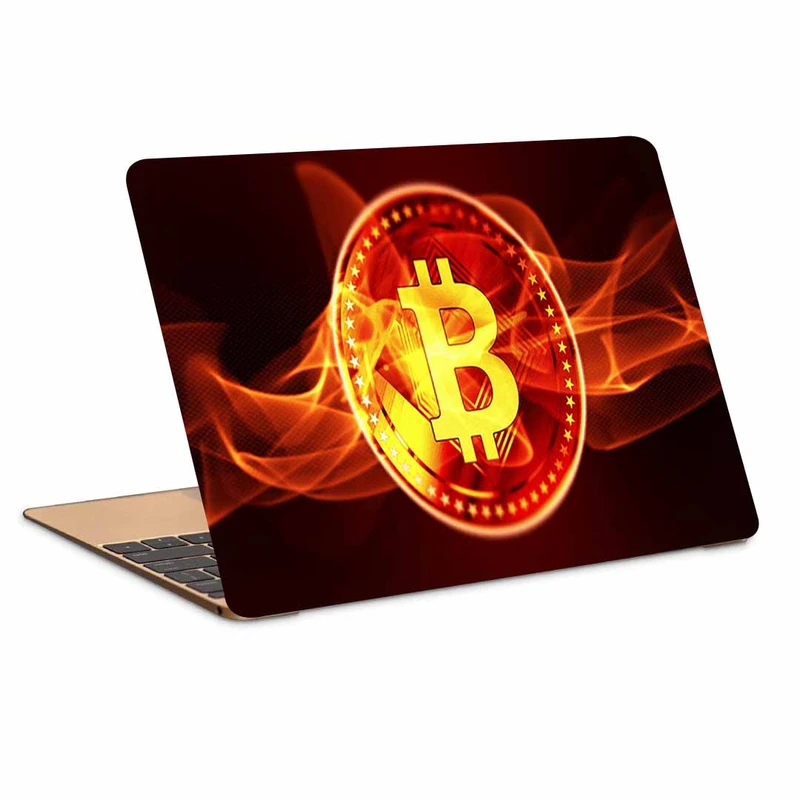 استیکر لپ تاپ طرح bitcoin کد p-1031 مناسب برای لپ تاپ 15.6 اینچ