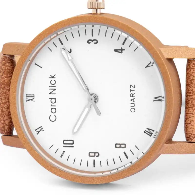 ساعت مچی عقربه ای مدل چرمی ساده 03