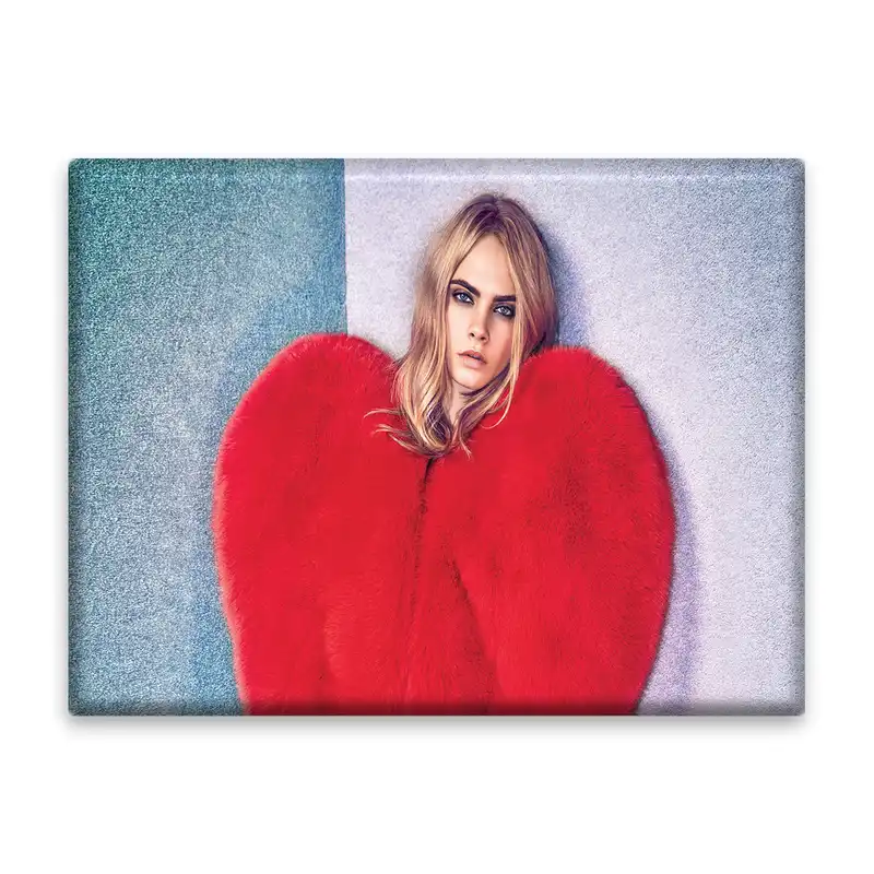 کاشی اطلس آبی طرح بازیگر کارا جاسلین دلوین مدل T6082