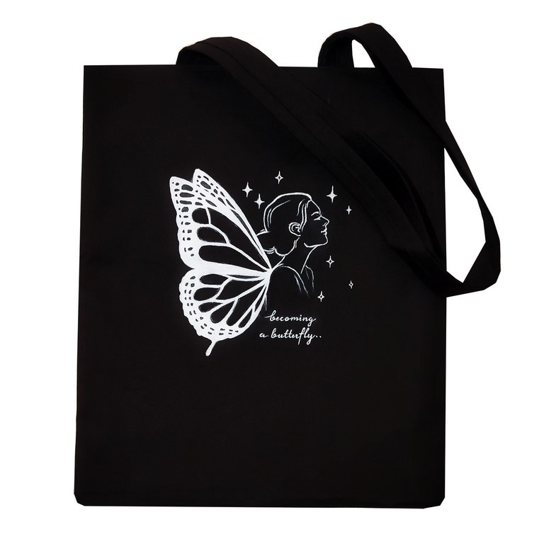 ساک خرید مدل دختر پروانه