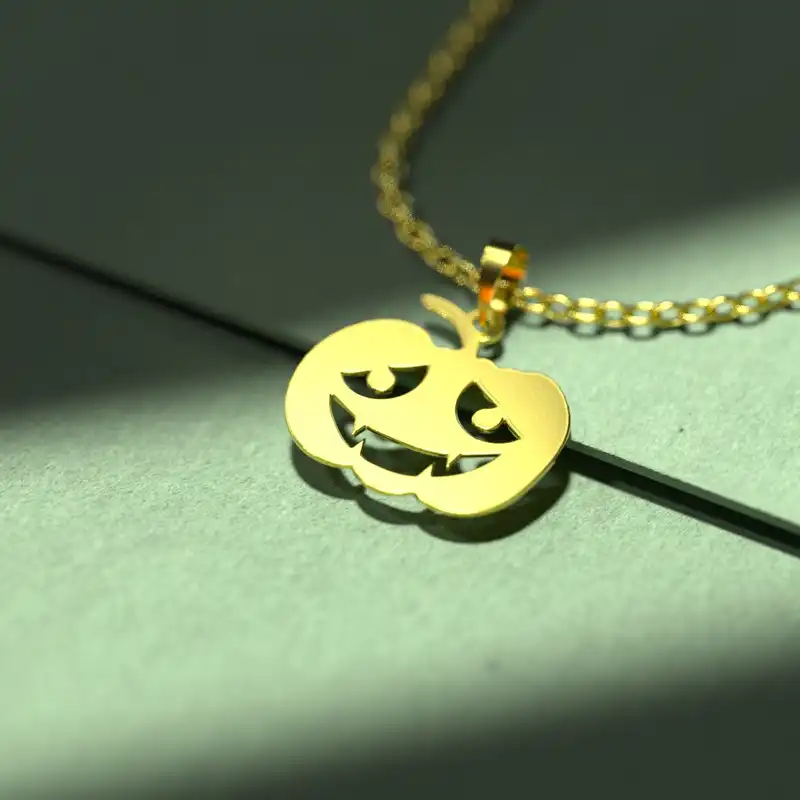 گردنبند طلا 18 عیار زنانه مدوپد مدل هالووین کد G3-1-1247