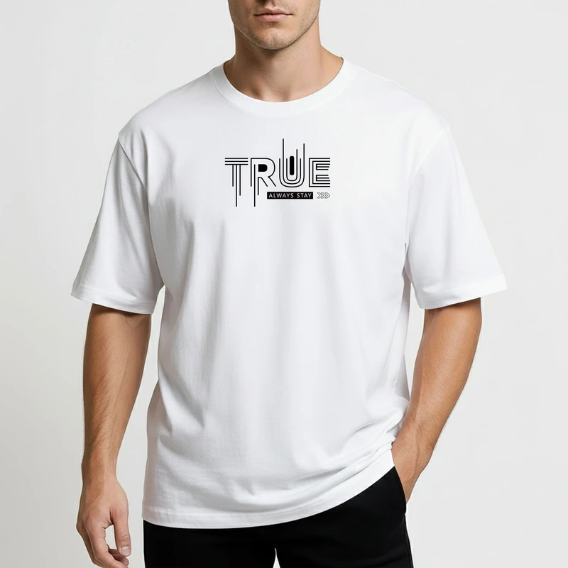 تی‌شرت آستین کوتاه مردانه مدل آرارات طرح True کد WH.2005