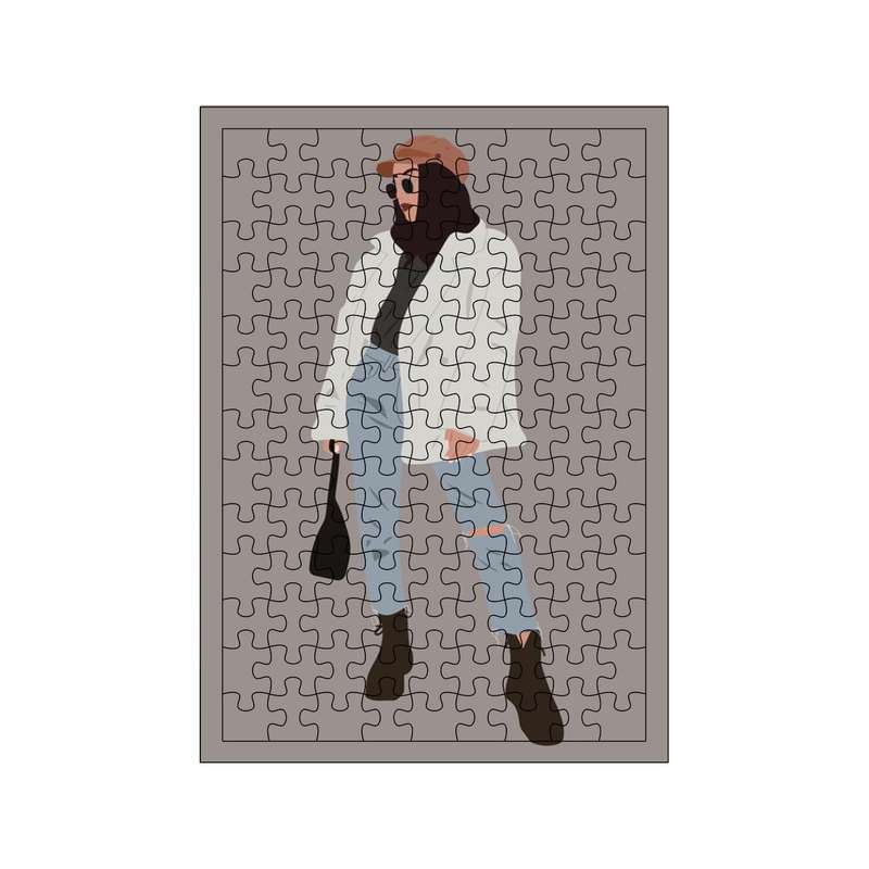 پازل 117 تکه مدل زن کد 1590