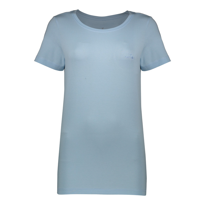 تی شرت آستین کوتاه زنانه ناربن مدل 1521780-3392 رنگ آبی روشن