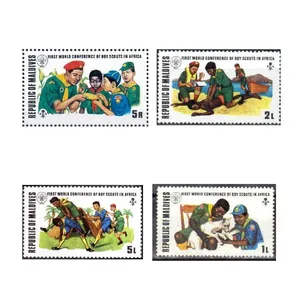 تمبر یادگاری مدل پیشاهنگی مجموعه 4 عددی