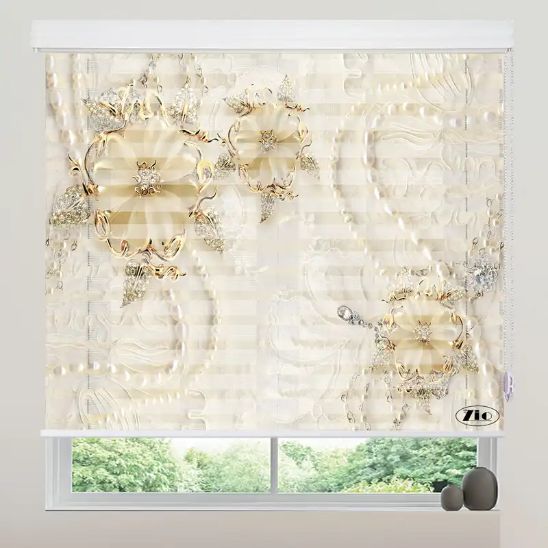 پرده زبرا زیو مدل 3D-1205 سایز 200x280 سانتی متر