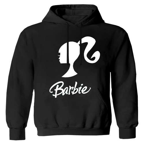 هودی دخترانه مدل باربی کد F32 رنگ مشکی