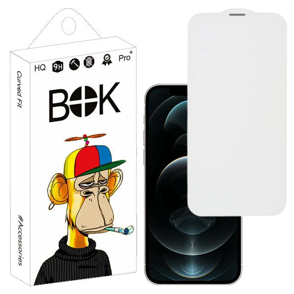 محافظ صفحه نمایش بوک طرح بی حاشیه مدل Dust Net مناسب برای گوشی موبایل اپل iphone 12 pro