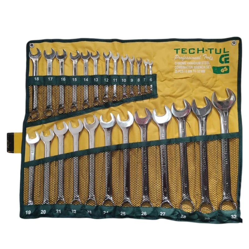 آچار یکسر رینگی یکسر تخت تک تول مدل A22 مجموعه 25 عددی