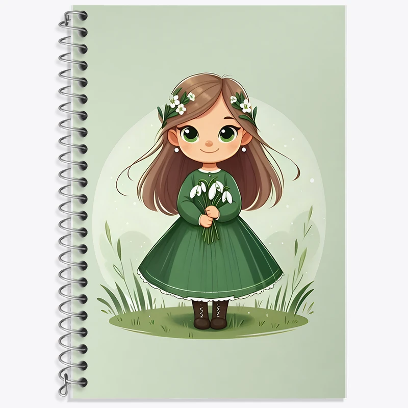 دفتر نت موسیقی 50 برگ خندالو طرح دخترانه کیوت کد F7855