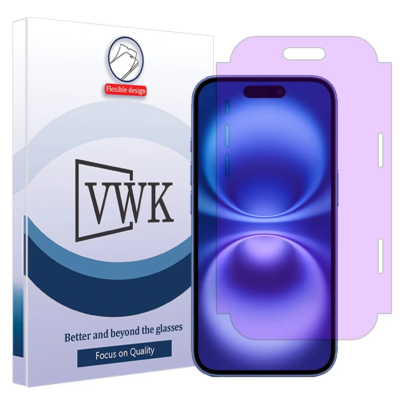 محافظ صفحه نمایش وی دبلیو کی مدل ضد اشعه بنفش مناسب برای گوشی موبایل اپل iPhone 16 