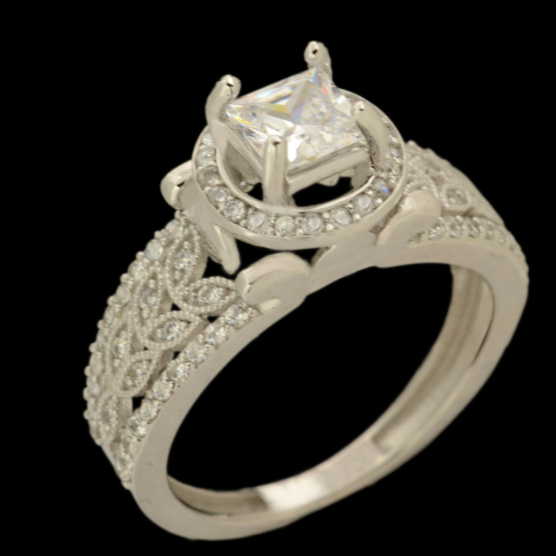 حلقه طلا 18 عیار زنانه طلای مستجابی مدل 670150