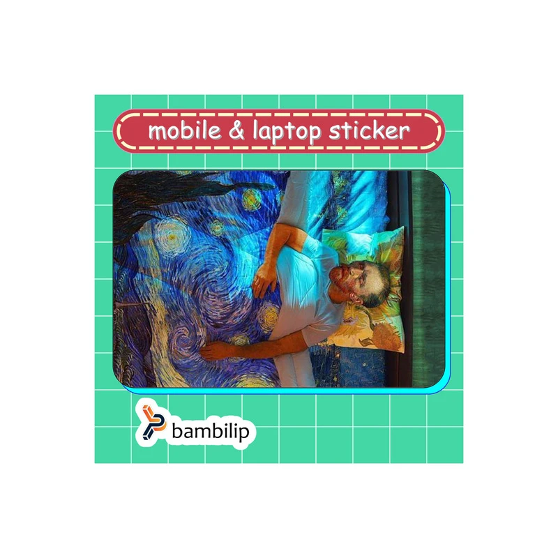 استیکر بامبیلیپ مدل کارت عابر طرح ونگوگ در شب پر ستاره کد 7222221