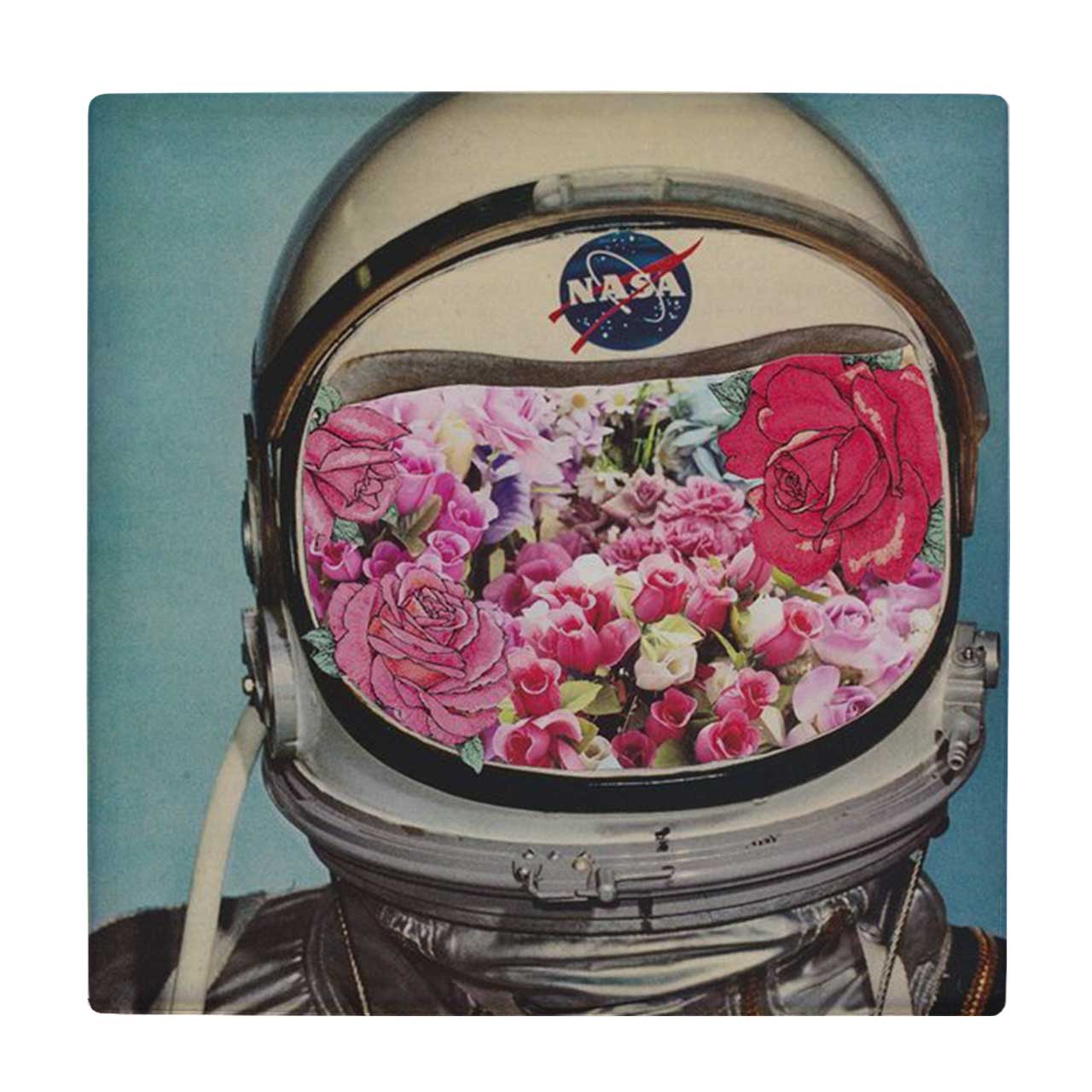زیر لیوانی طرح فضانورد و گل های رز کد    3413218_958