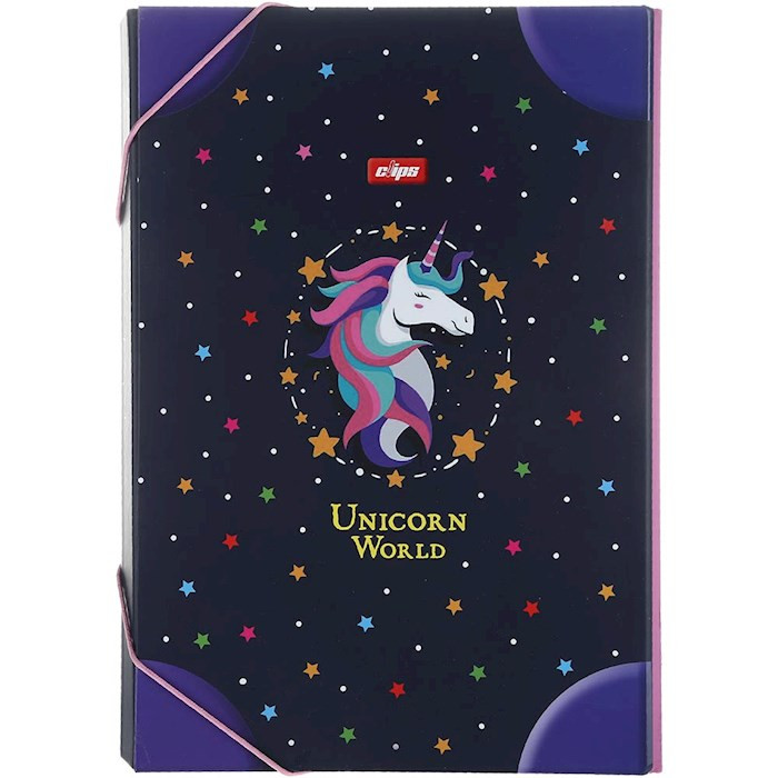 پوشه کلیپس مدل کش دار طرح تک شاخ