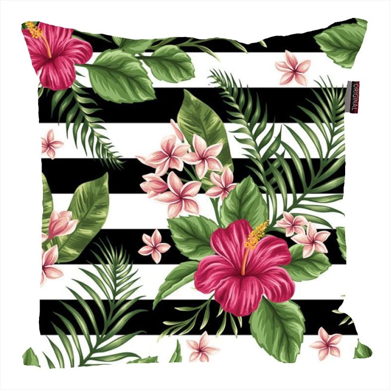 کوسن ناریکو مدل فانتزی طرح برگ گل گیاه کد 04636