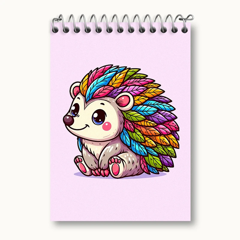 دفتر یادداشت 50 برگ خندالو طرح جوجه تیغی کد N3315