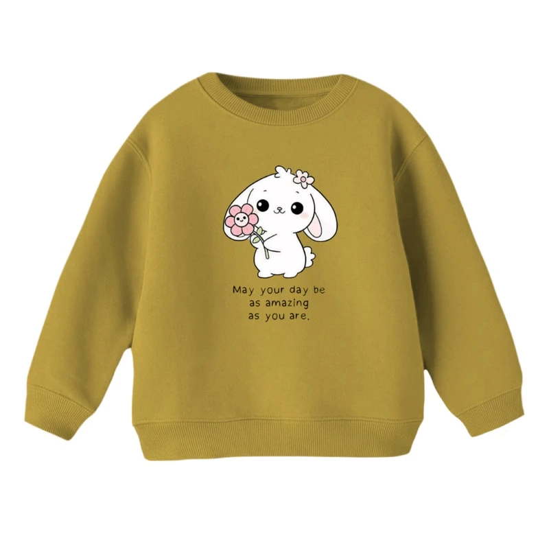 سویشرت بچگانه مدل خرگوش و گل 