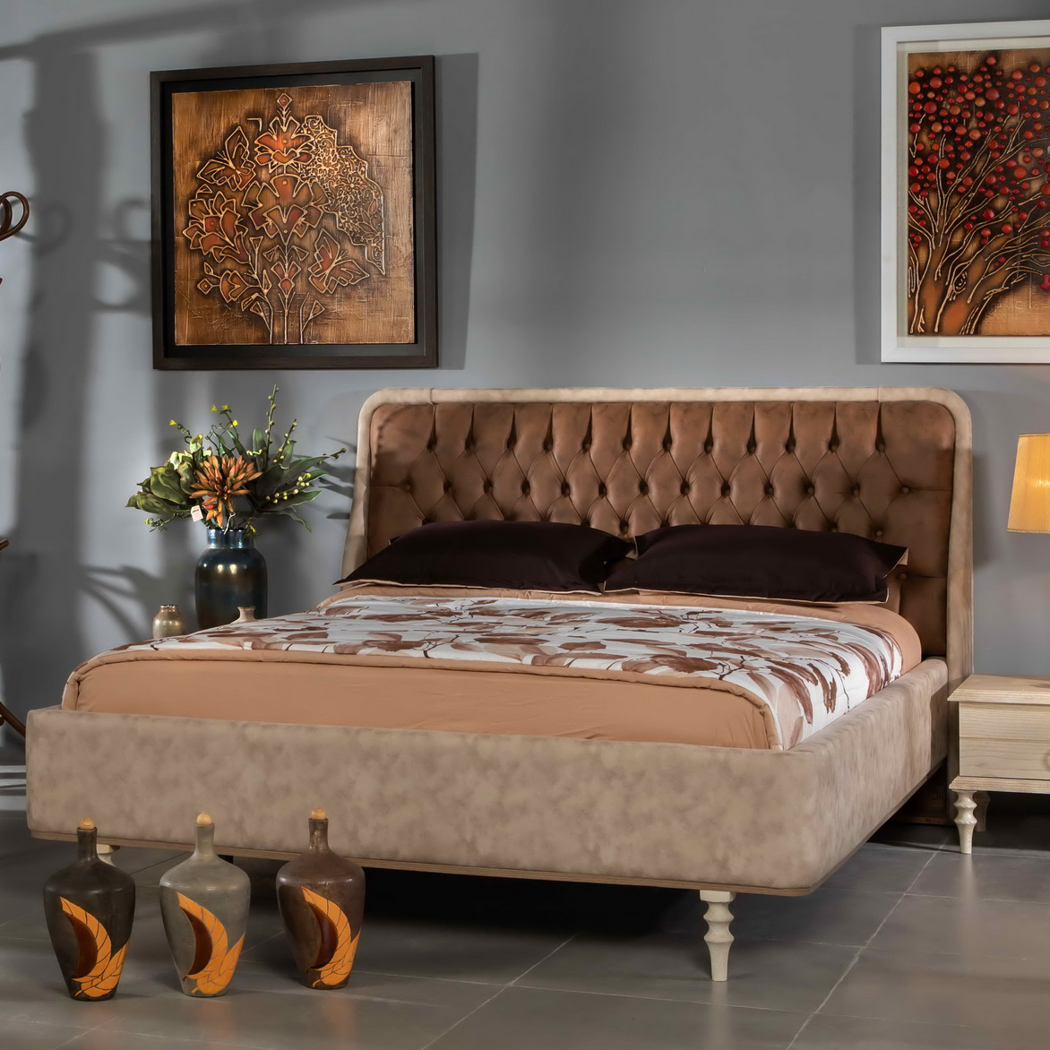 تخت خواب دو نفره کد 193 سایز 160x200 سانتی متر