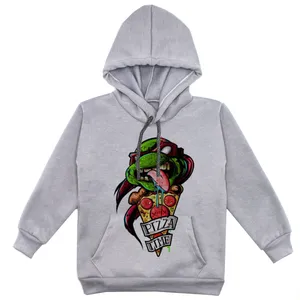 هودی پسرانه مدل لاک پشت نینجا F225 رنگ طوسی