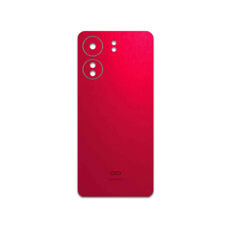 برچسب پوششی ماهوت مدل Matte-Warm-Red مناسب برای گوشی موبایل شیائومی Redmi 13C