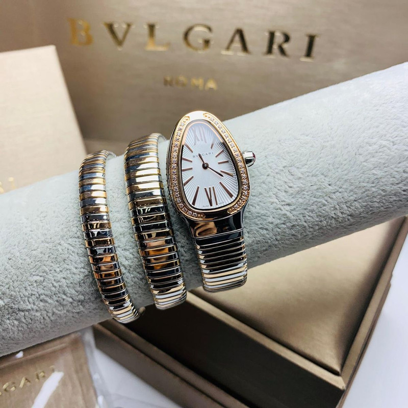 ساعت مچی عقربه ای زنانه بولگاری مدل snake RS دور نگین ساعت مچی عقربه ای زنانه بولگاری مدل snake RS دور نگین