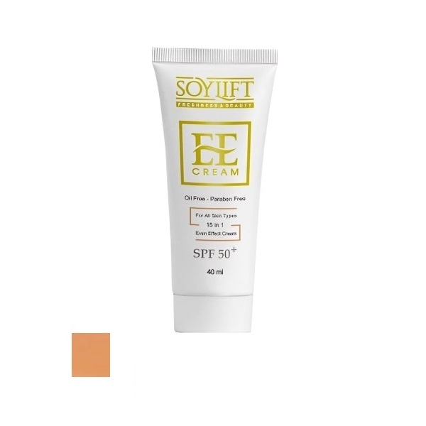 کرم ضد آفتاب رنگی سویلیفت SPF 50 مدل 15کاره ‌محافظ UVA ،UVB مناسب برای انواع پوست‌ حجم 40 میلی‌لیتر