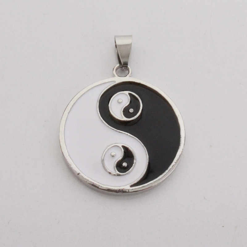 آویز گردنبند مدل یین و یانگ کد 01